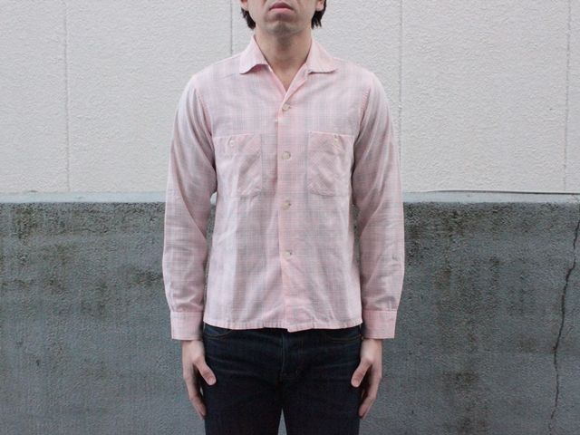 50’s ピンクチェックシャツ